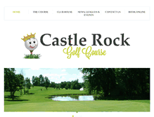 Tablet Screenshot of castlerockgolfcourse.com